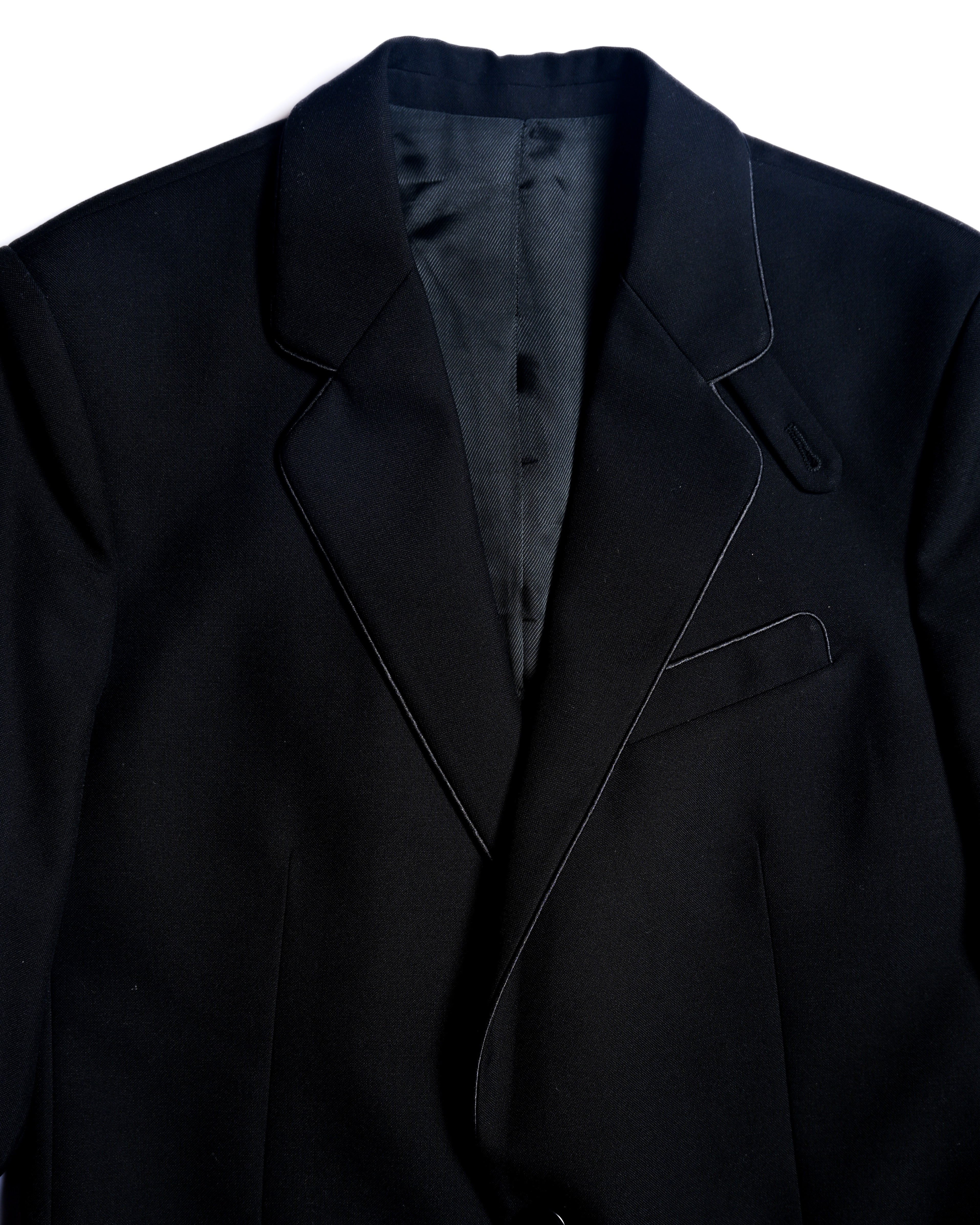 BALENCIAGA/ Chin Strap Detailed 2B Single Breasted Tailored Jacket