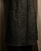 "Dolce & Gabbana" Double-breasted beautiful tweed long coat
