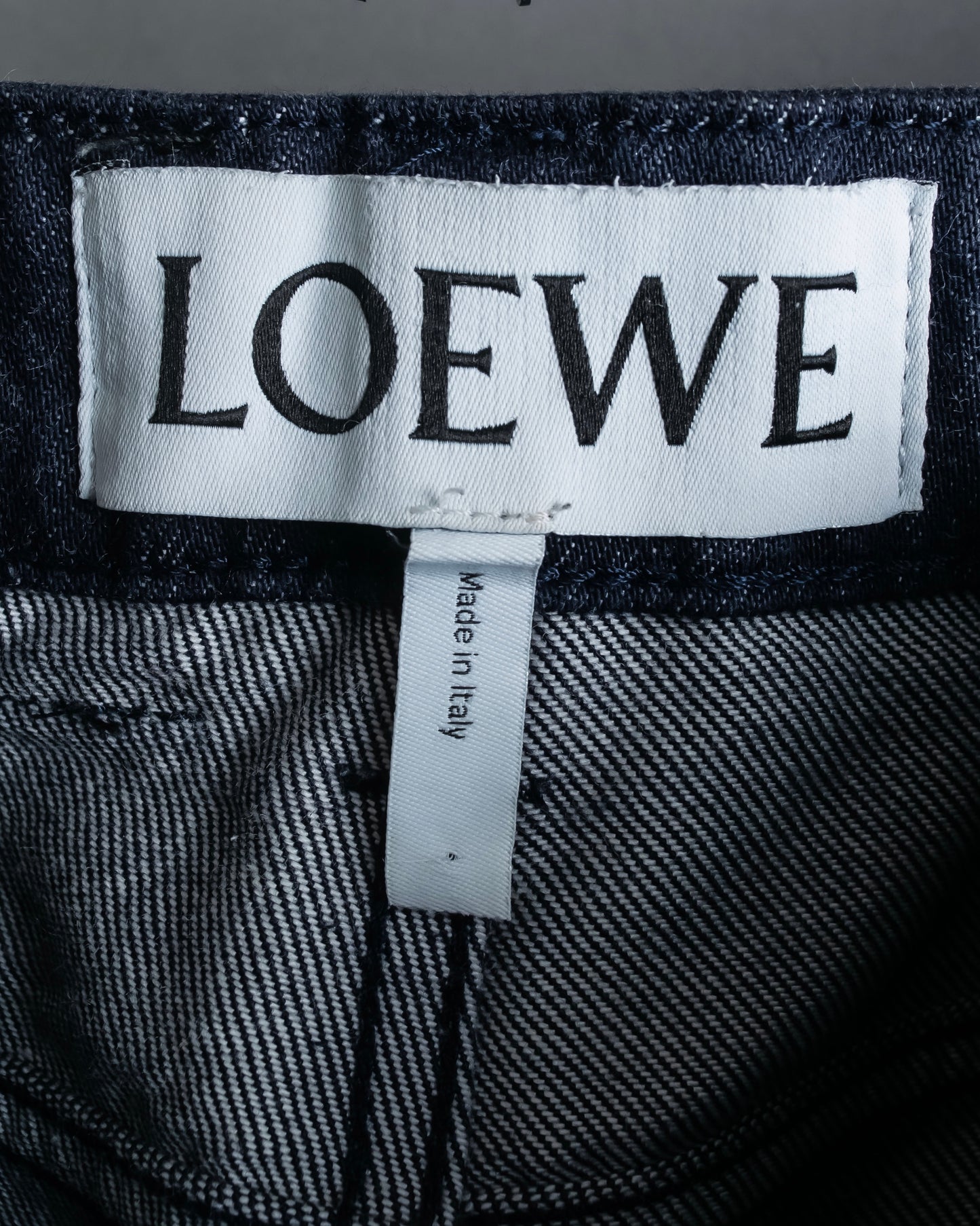 "LOEWE" Wide tapered fisherman denim pants