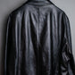 "PRADA" Oversized switched design leather tailored jacket