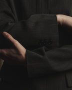 Chaqueta minimalista de los años 90-00 con cuello de esten de estiramiento y apertura frontal con cremallera de Max Mara