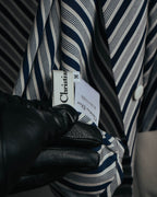 "Christian Dior" 80's-90's Striped silk blouse