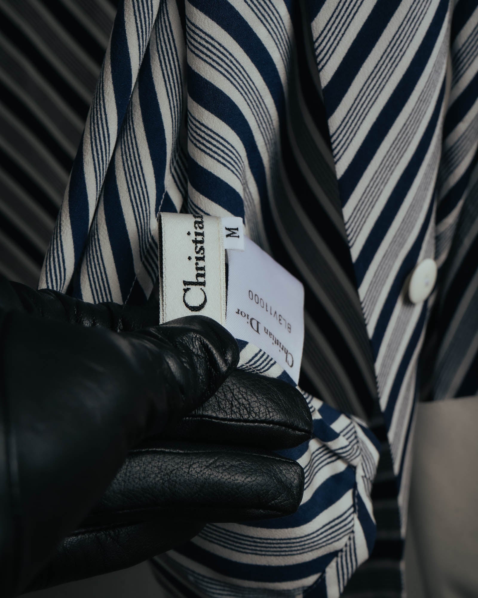 "Christian Dior" 80's-90's Striped silk blouse