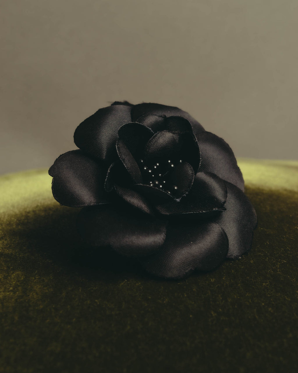 "CHANEL" 80's-early 90's Sculptural camellia brooch