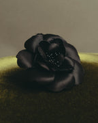 "CHANEL" 80's-early 90's Sculptural camellia brooch