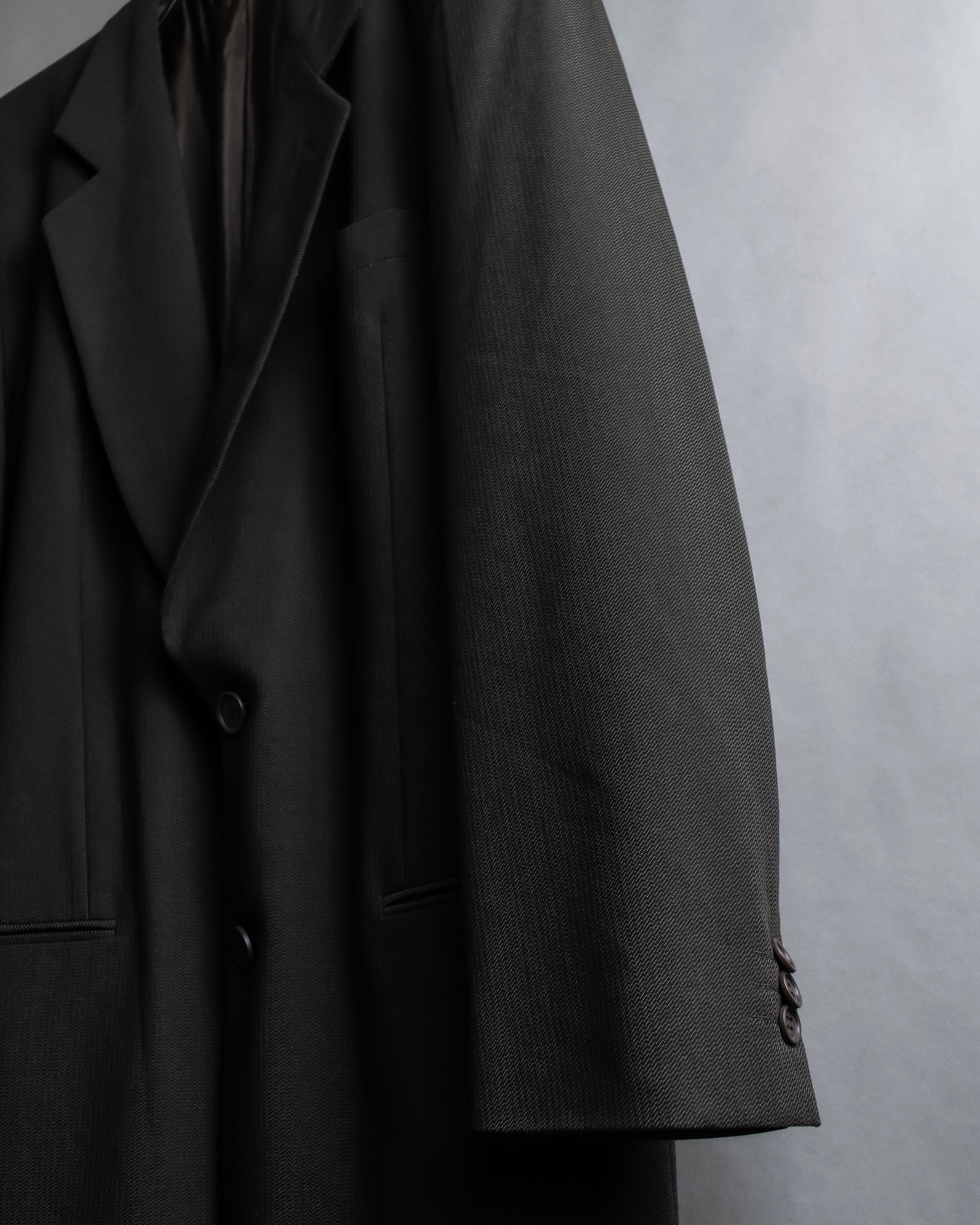 "GIORGIO ARMANI" 90's Oversized brown tailored jacket