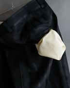 "Vintage subtle gloss striped wide slacks"