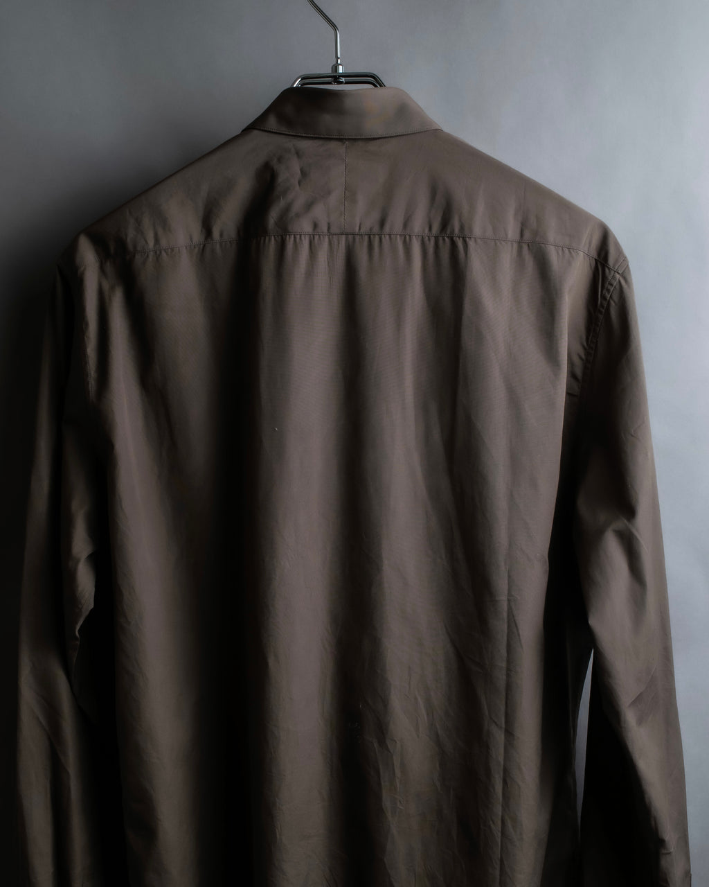 "HERMES" Mocha brown color oversized shirt