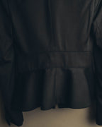 "CELINE" 00's Fitted peplum wool blazer