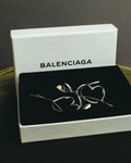 “BALENCIAGA” 2017-2023 organic heart and arrow clip-on drop earrings