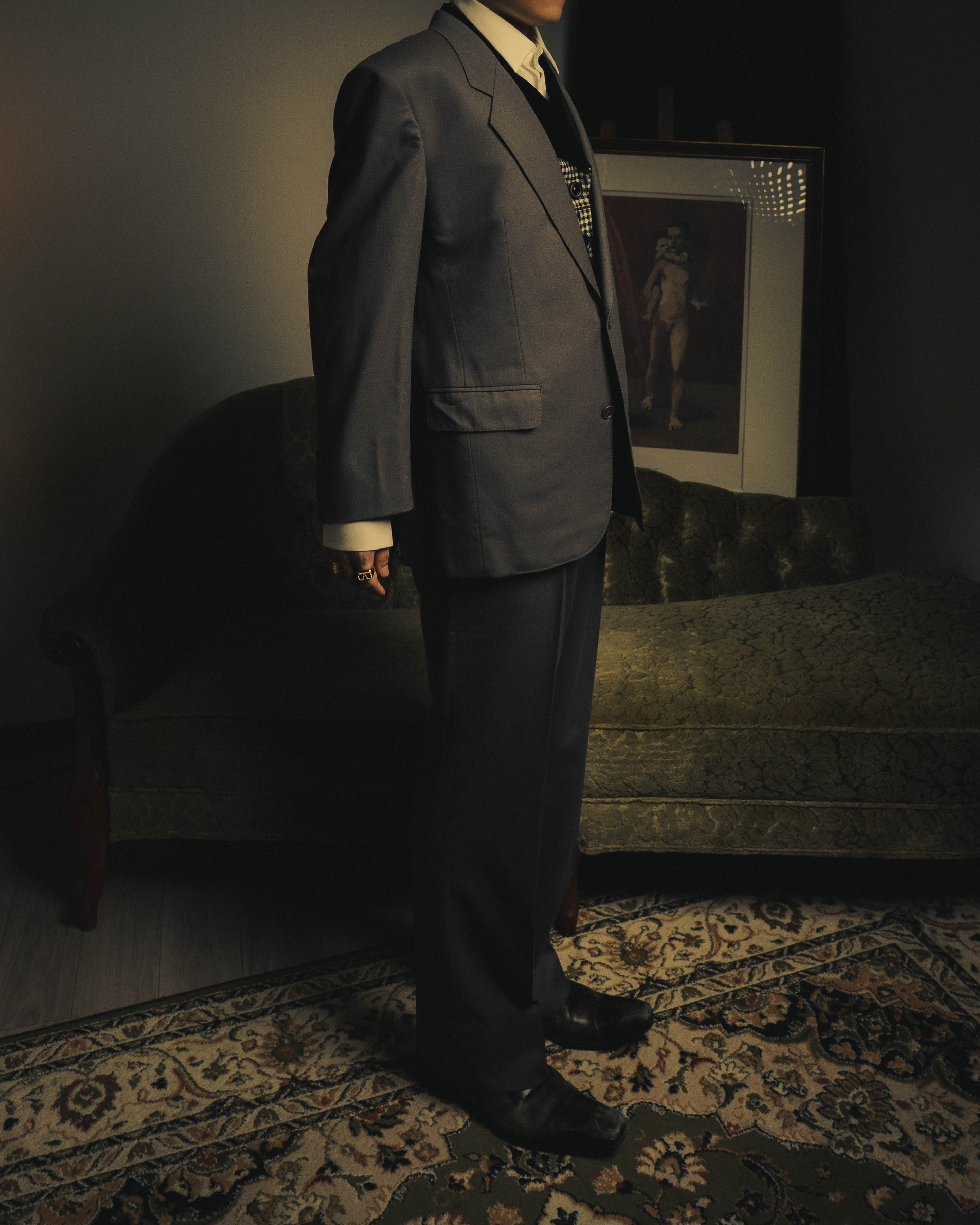 –SPECIAL– "Christian Dior" 80's-90's Classically tailored wool two-piece suit