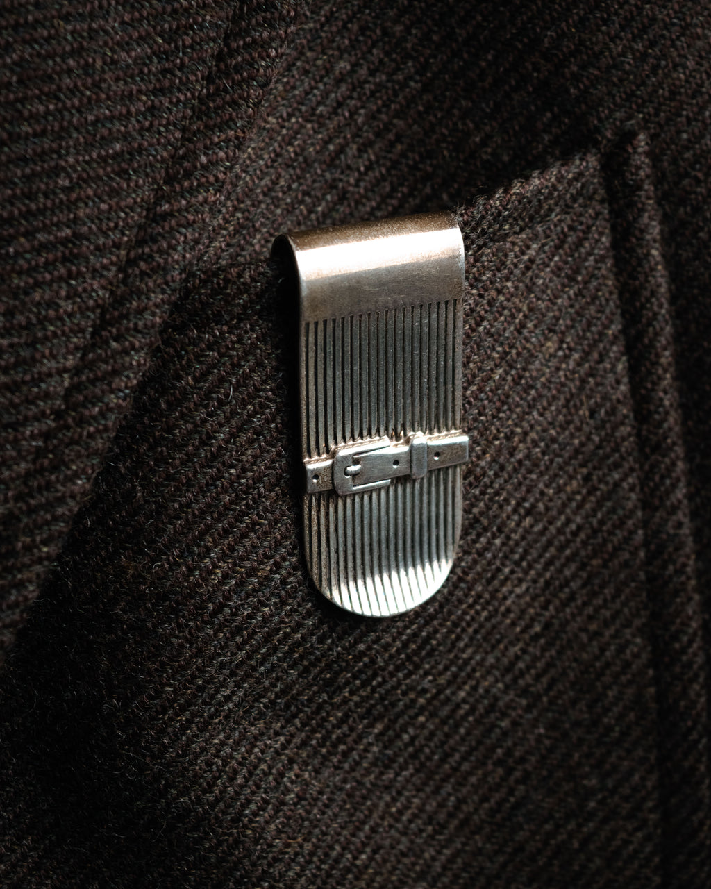 “TIFFANY & Co.” 90’s Belt motif sterling silver money clip