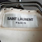 "Saint Laurent Paris" 100% silk rhinestone design shirt