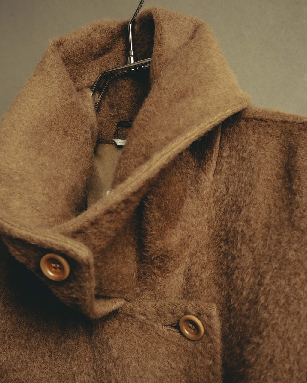 -SPECIAL- “Max Mara” 90’s-00’s Angora blend belted wrap coat
