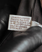 -SPECIAL- “BOTTEGA VENETA” 80’s-90’s Intrecciato suede leather shirt