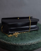 "Christian Dior" Layered flap oblique shoulder bag