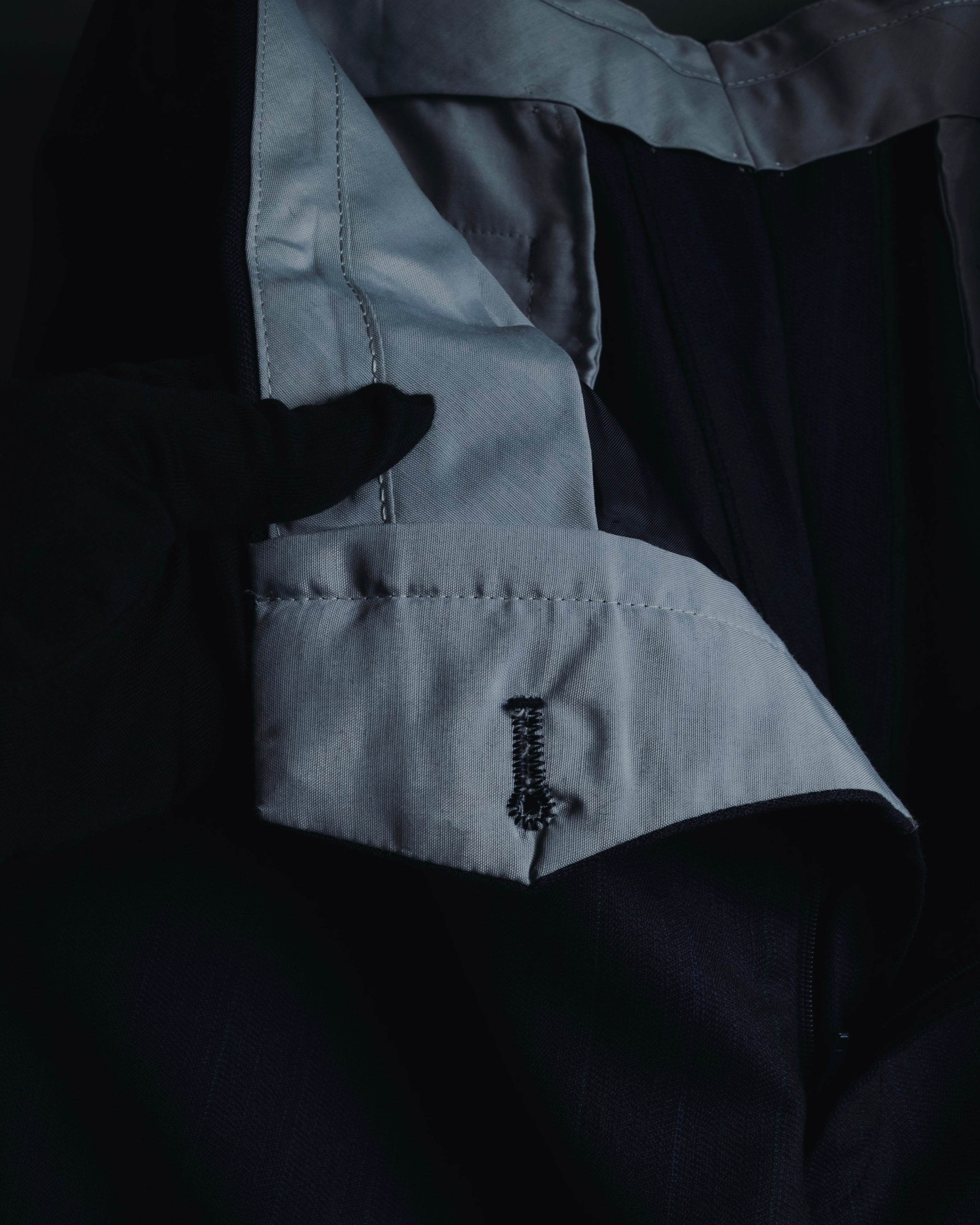 "BALENCIAGA" Tailored Two-Piece Suit Set with Subtle Pinstripes