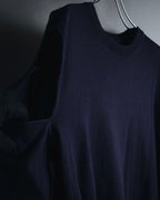 "Maison Margiela" Deconstructed arm-slit crewneck knit pullover