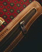 "LOEWE" 80s–00's logo embossed leather handbag