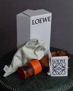 "LOEWE" Anagram logo engraved leather bracelet