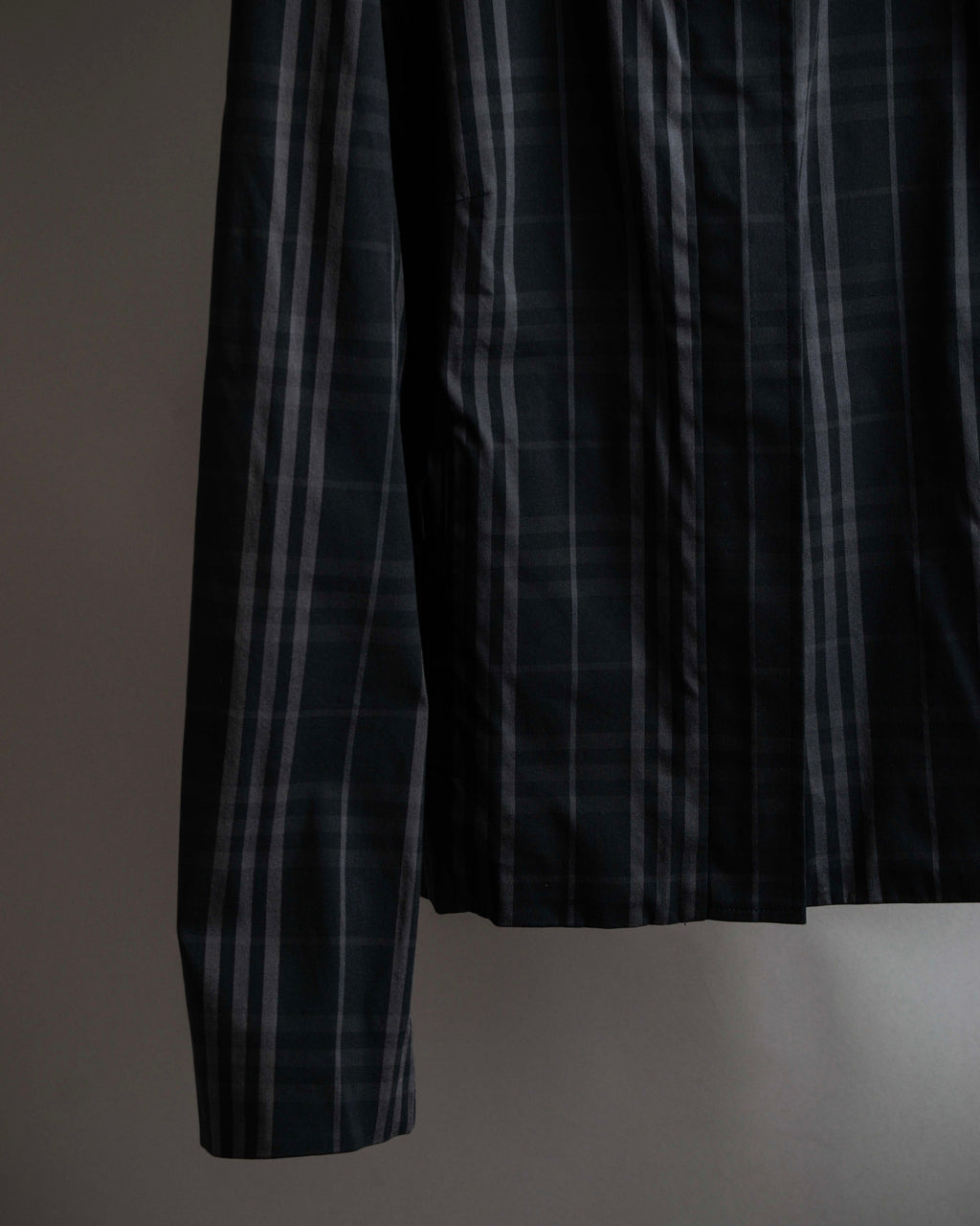 "BURBERRY" Combination leather design check pattern one-shoulder bag