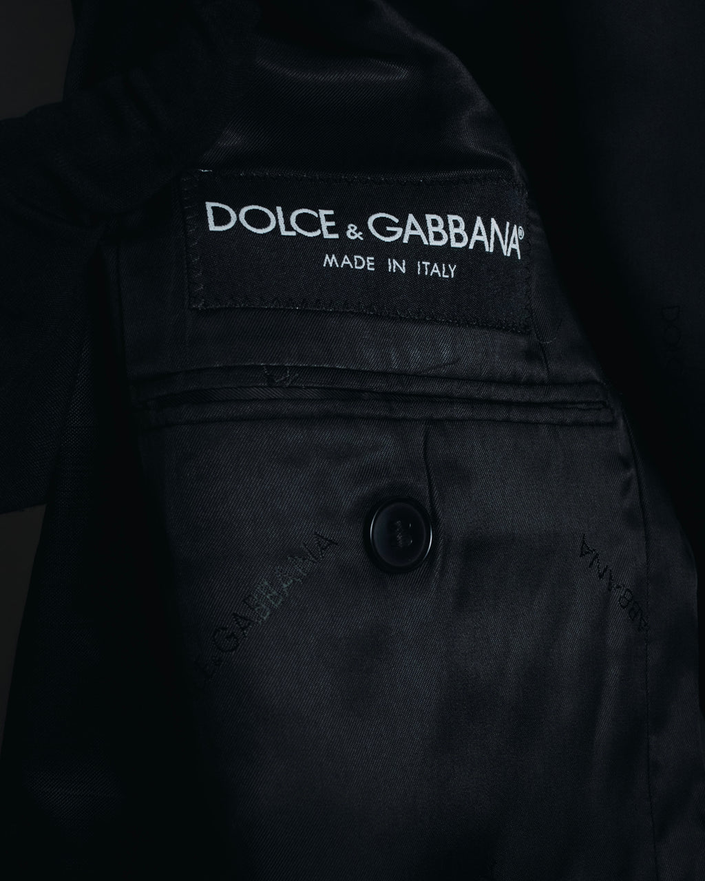Blazer entallado brillante de los años 00 de DOLCE & GABBANA