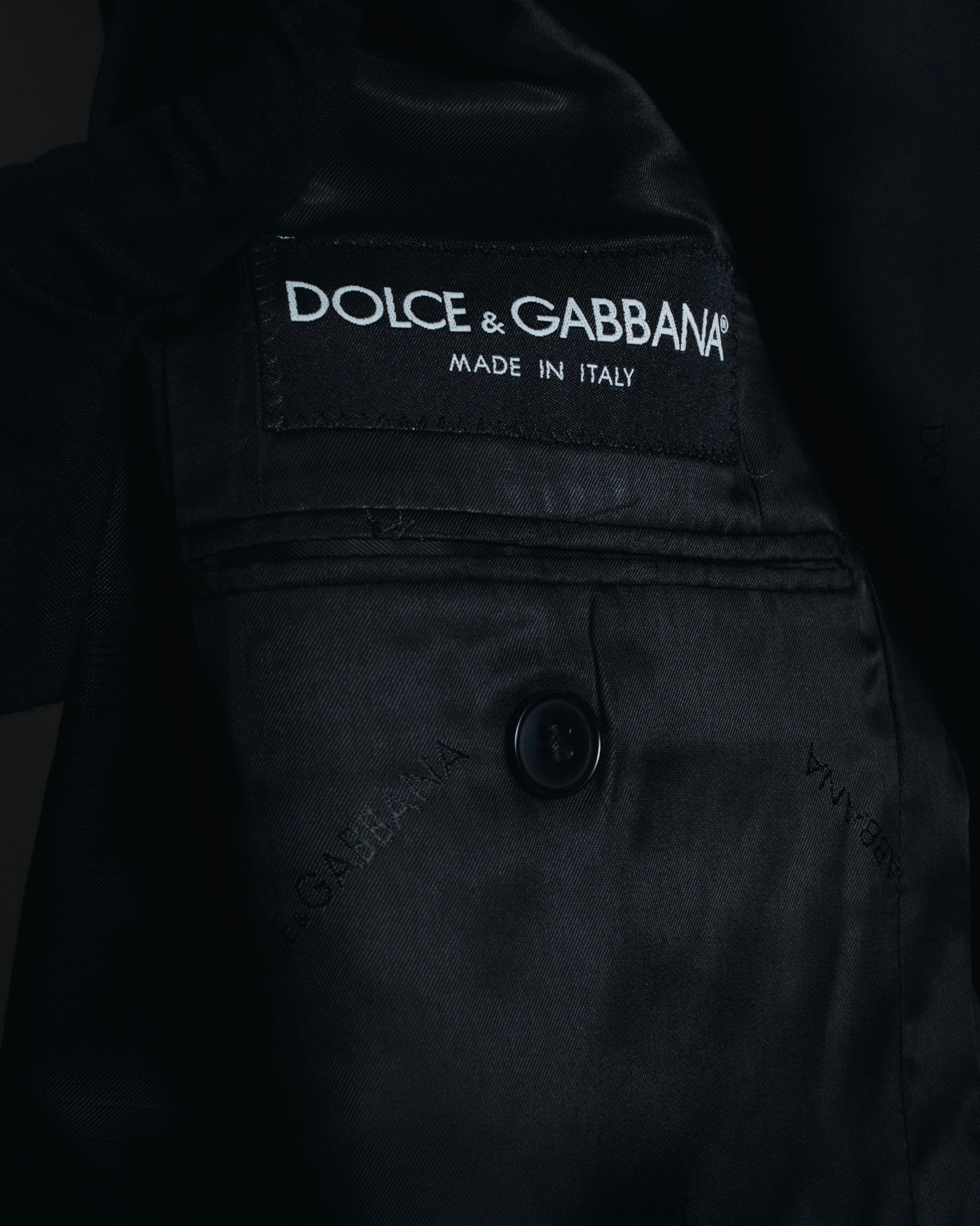 Blazer entallado brillante de los años 00 de DOLCE & GABBANA