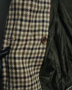 "GUCCI" 80's-early 90's Checked wool cashmere double-breasted jacket