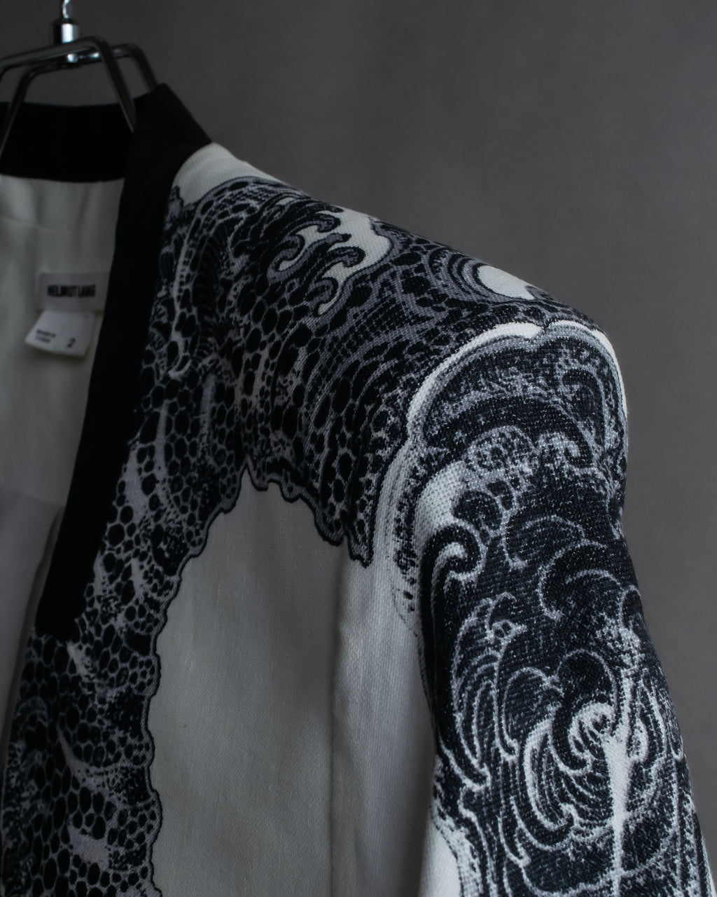 "HELMUT LANG" Seahorse motif design short jacket