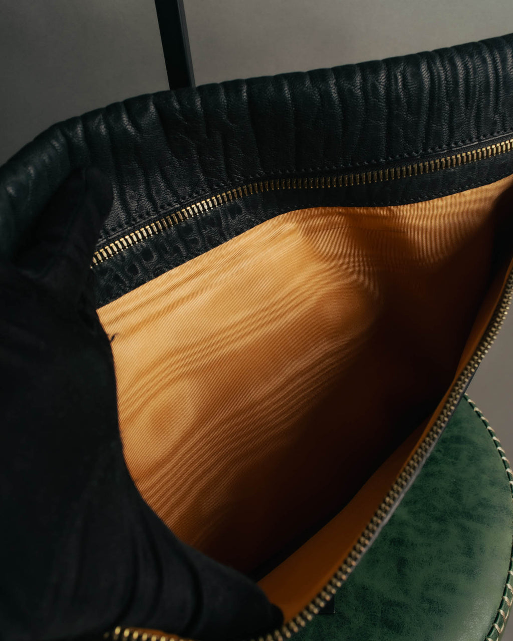 "Valextra" 80's-90's embossed leather document portfolio clutch
