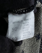 "Vintage abstract polka dot knit cardigan"