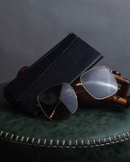 "Christian Dior" Square frame metal temple sunglasses