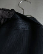"GIORGIO ARMANI" Beautiful drape navy wool set up