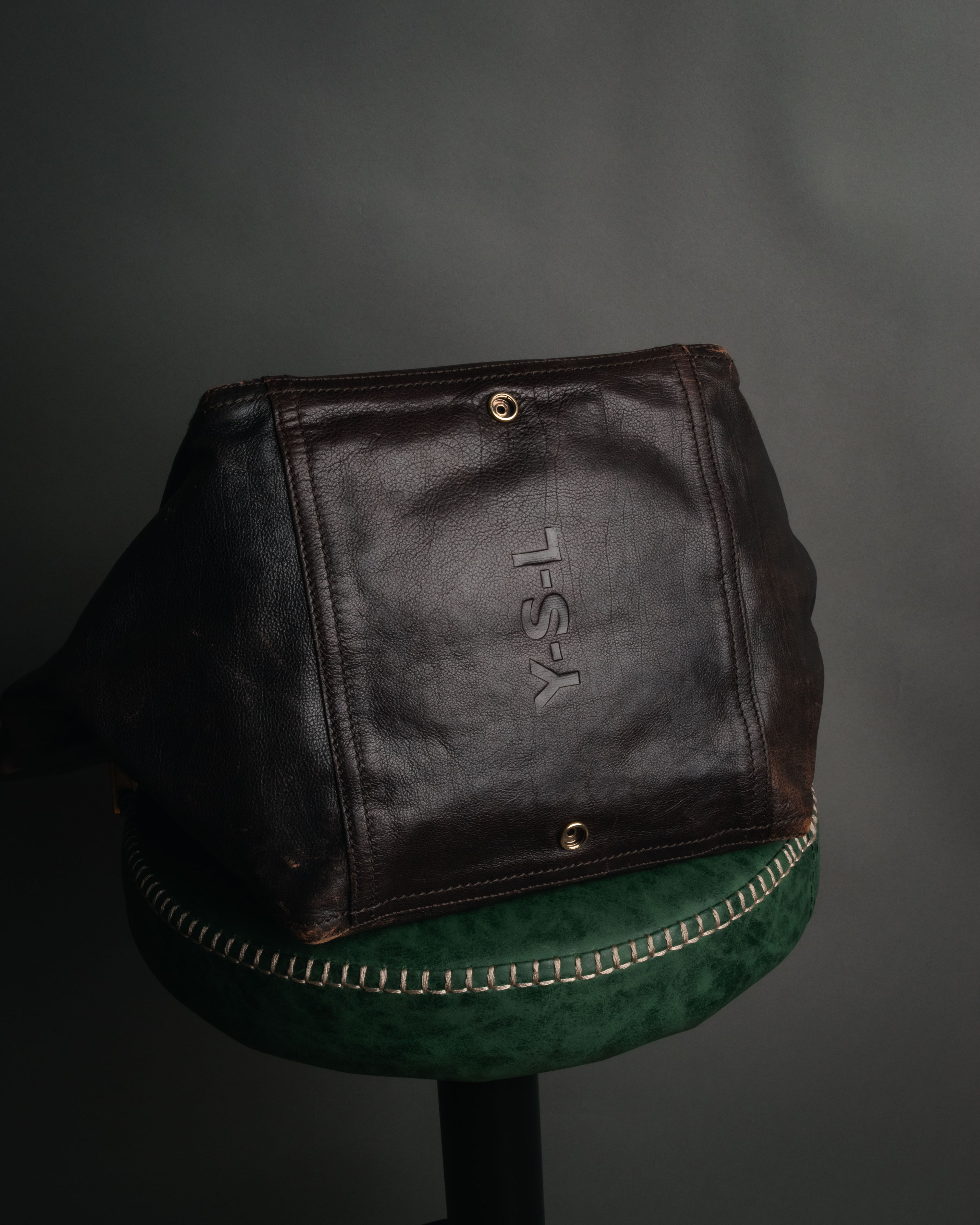 “Yves Saint Laurent” 2000’s downtown leather tote bag
