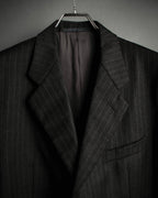 "ARMANI COLLEZIONI" Classic Italian tailoring stripe pattern set up
