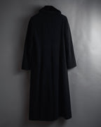 Abrigo con cuello de piel súper largo de los años 90-00 de MAX&Co.