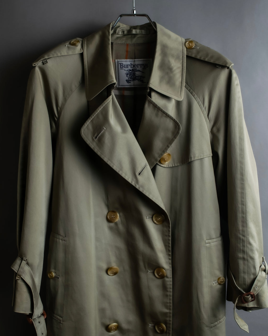 "Burberrys" Vintage water-repellent cotton oversized trench coat