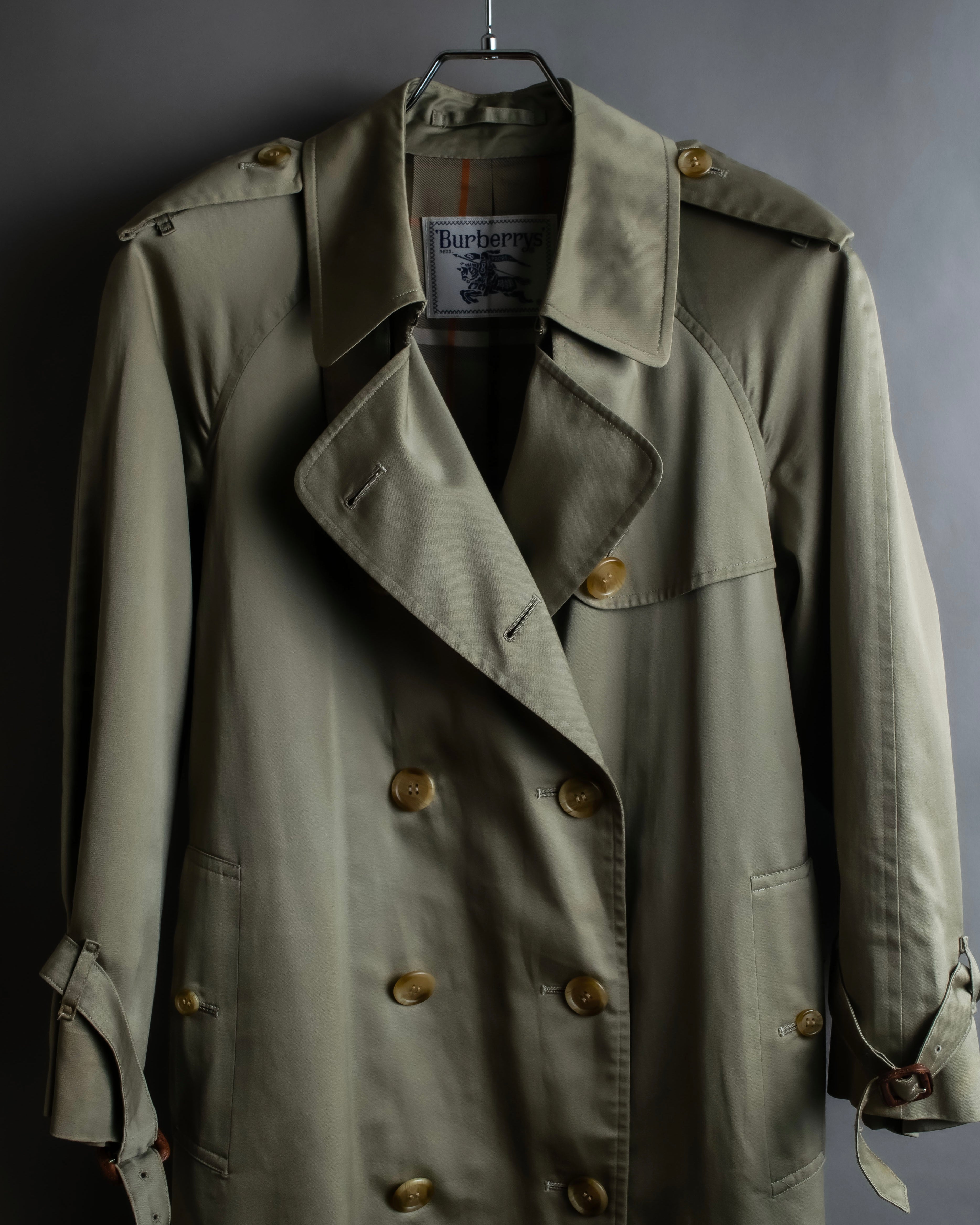 "Burberrys" Vintage water-repellent cotton oversized trench coat