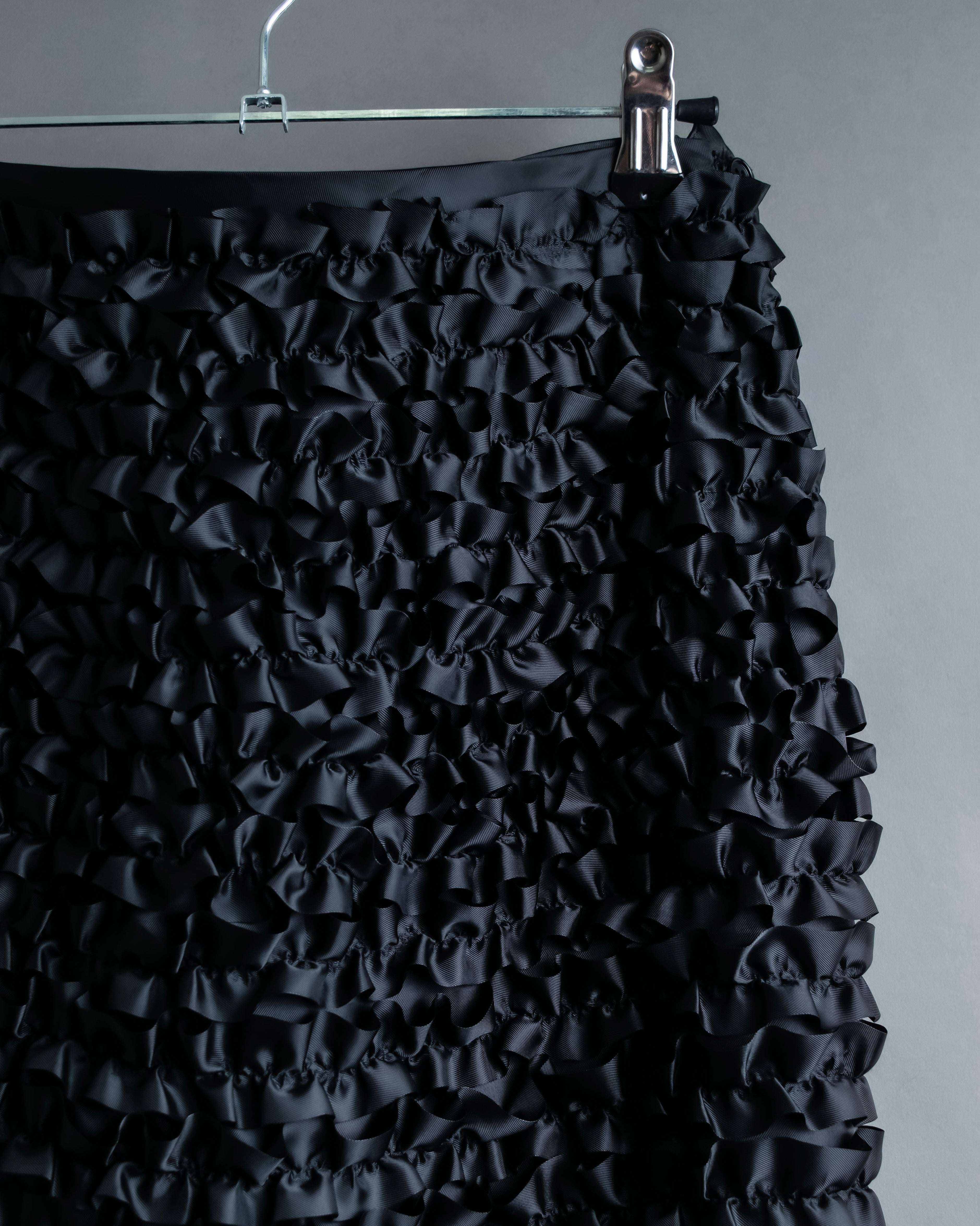 “tricot COMME des Garçons AD1999" Ribbon designed long skirt
