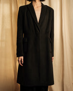 "VALENTINO" Shaped silhouette mocha brown chester coat