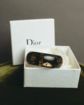 “Dior” 2002-2010 Lace embedded lucite bangle