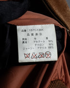 "SEAHOP" Ribbed design suede leather blouson