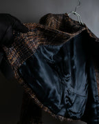 "PRADA" Multicolor mixed tweed short jacket