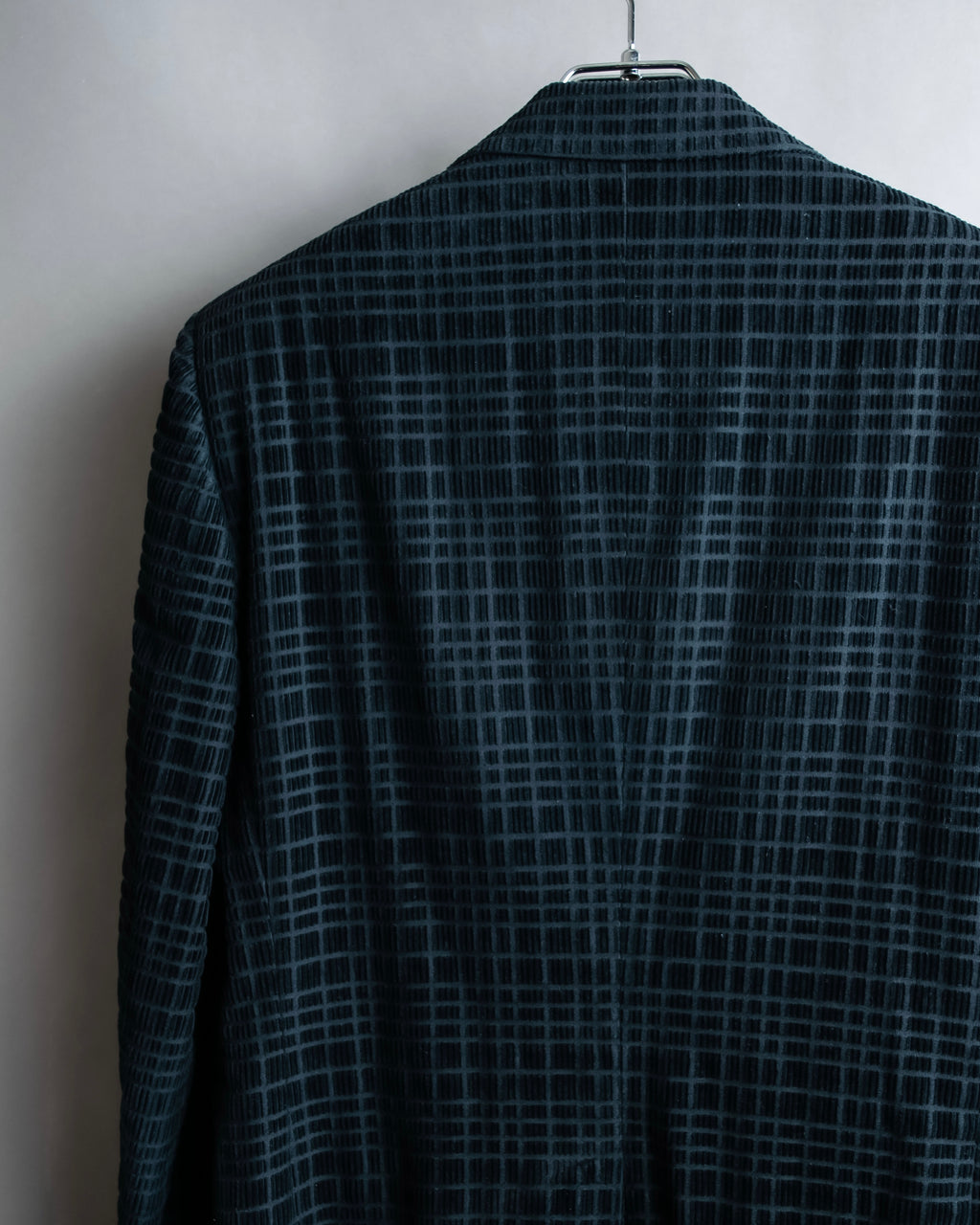 "DOLCE &amp; GABBANA" Checkered velvet tailored jacket