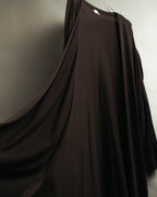 "Hermès" 00's Draped cotton silk long cardigan