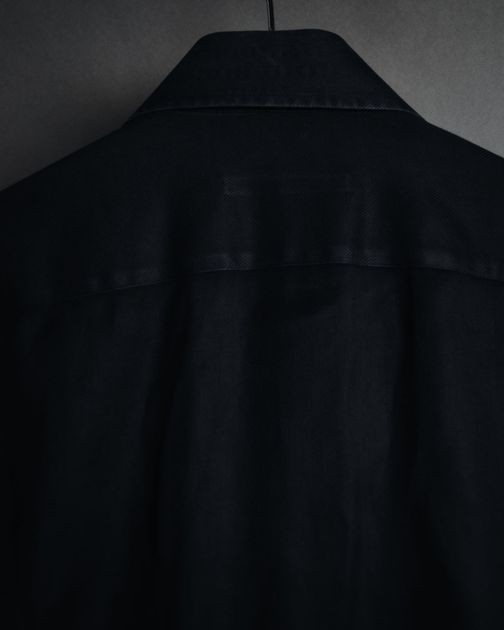 "GUCCI" 2008-2010 Herringbone wide collar dress shirt