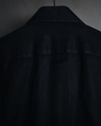 "GUCCI" 2008-2010 Herringbone wide collar dress shirt