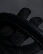 "Salvatore Ferragamo" Gancini reconstructed design shrink leather bag