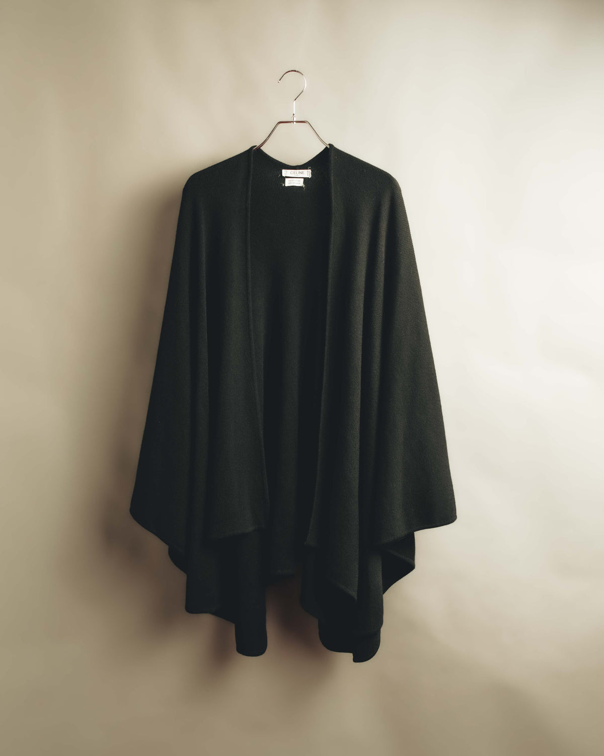 "CELINE" 80's Luxurious cashmere cape
