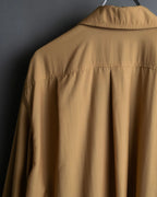 "GUCCI" silk blended shirt jacket